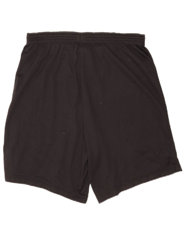 Champion Pantalones Cortos Deportivos Para Hombre Nylon Negro Mediano