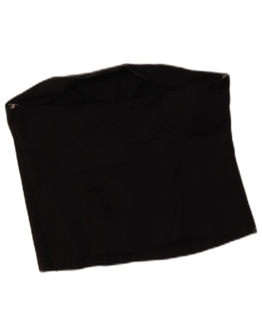 Oasis Top corto sin tirantes para mujer UK 42 Algodón negro mediano
