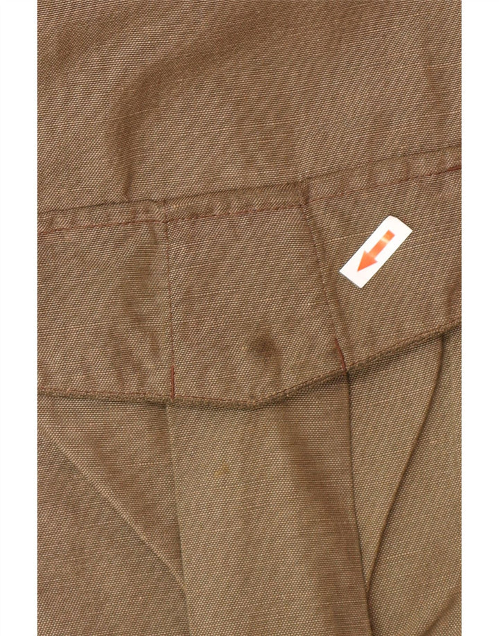 Napapijri Chaqueta utilitaria para hombre UK 40 Large Caqui Poliéster