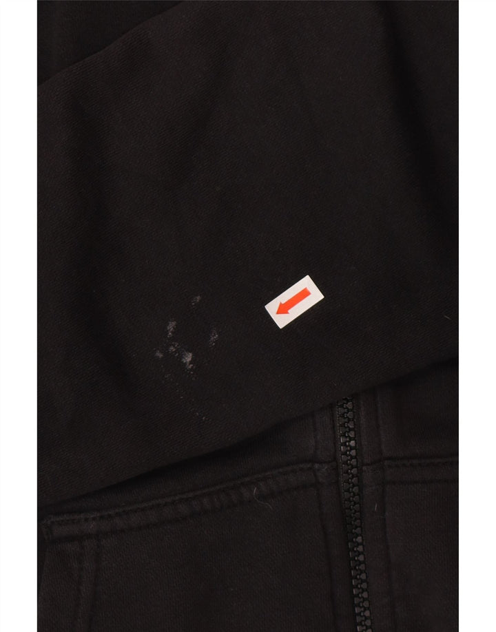 Nike - Sudadera con capucha y cremallera para hombre, talla pequeña, algodón negro