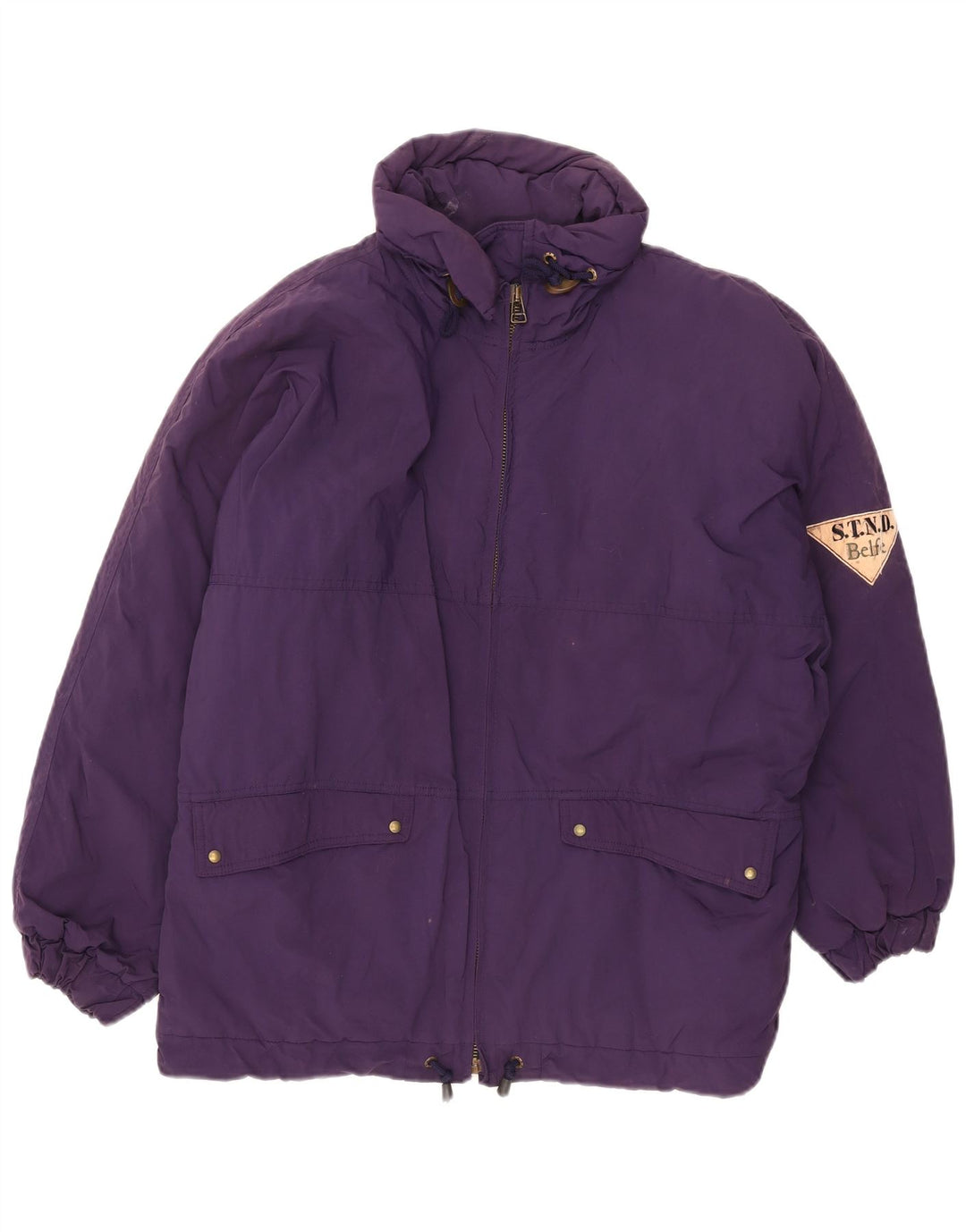 Belfe Abrigo acolchado extragrande para mujer UK 12 Medium Purple Nylon