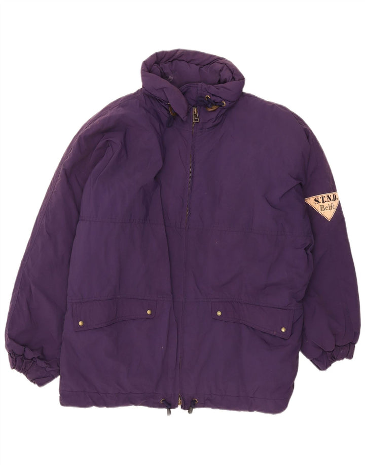 Belfe Abrigo acolchado extragrande para mujer UK 12 Medium Purple Nylon