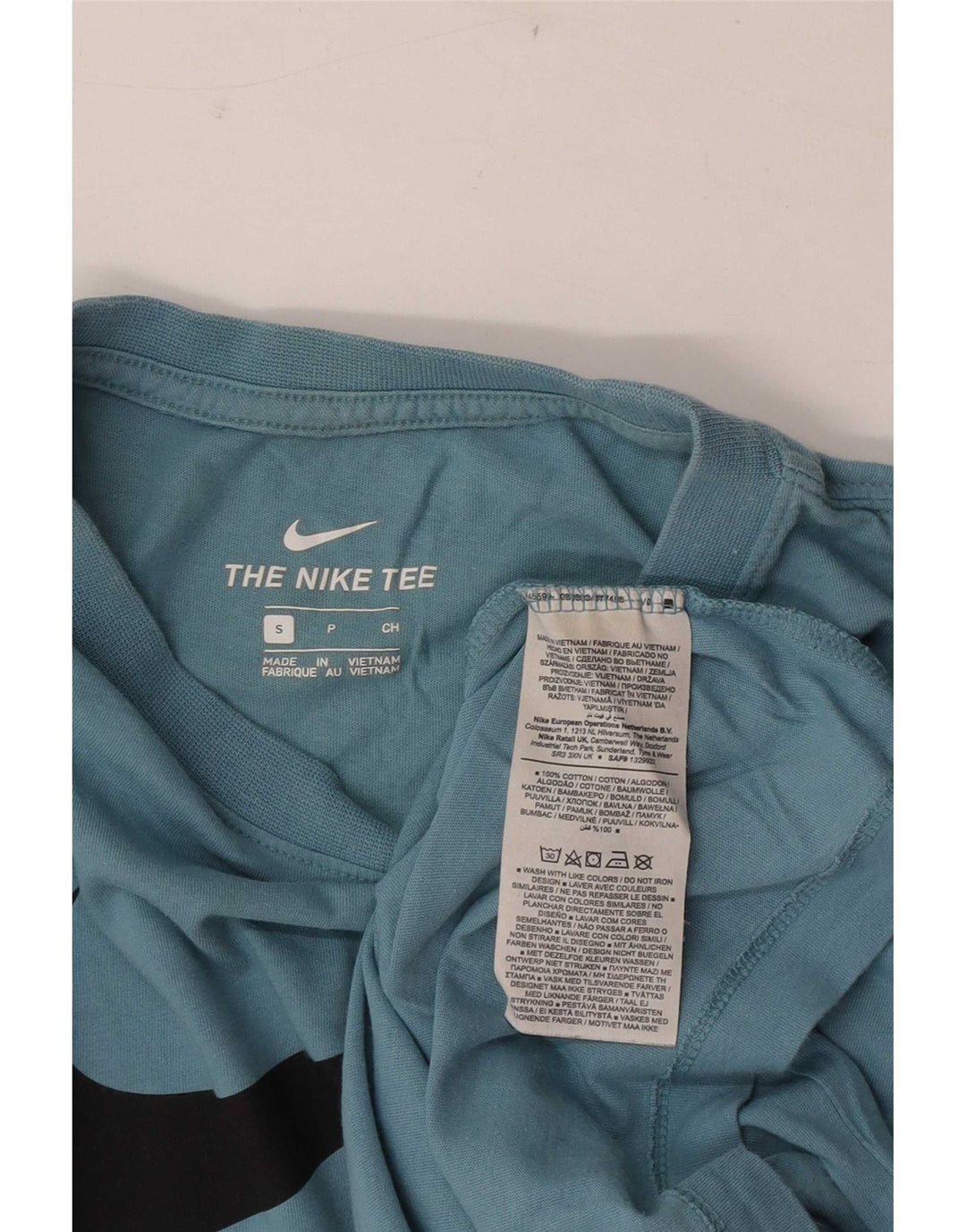 Nike - Camiseta gráfica para hombre, talla pequeña, algodón azul