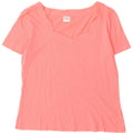 Benetton Camiseta De Mujer ES 44 Medio Rosa Algodón