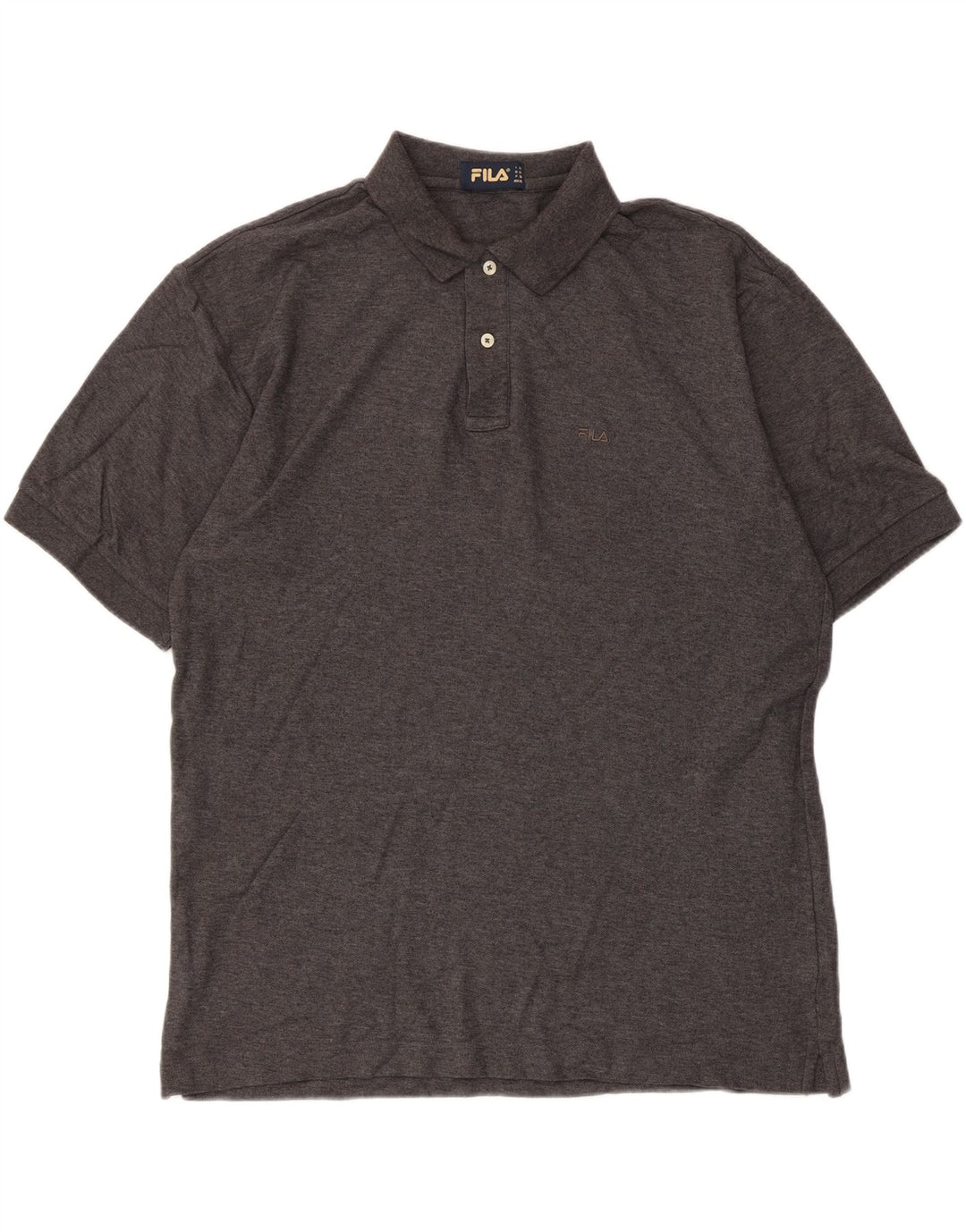 Fila Polo Hombre XL Algodón Moteado Gris