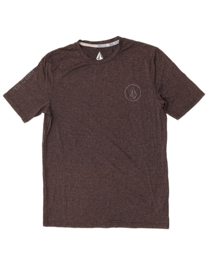 Camiseta Volcom para hombre Top Small de nailon moteado gris