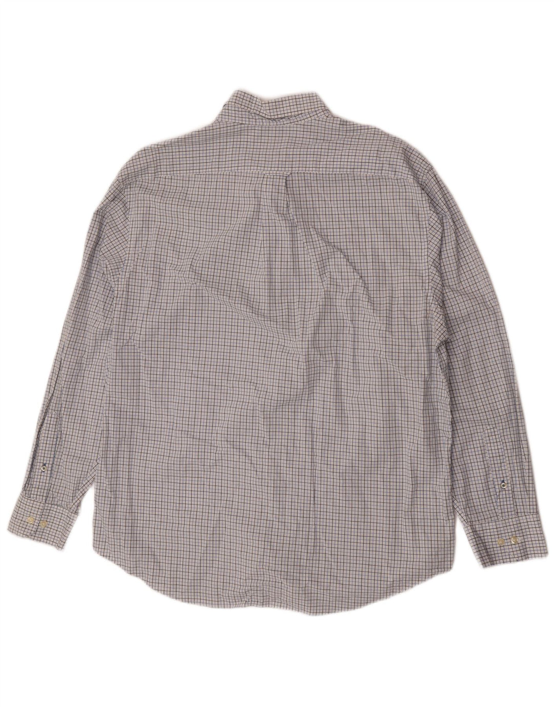 Camisa Hombre Izod XL Algodón Cuadros Blanco