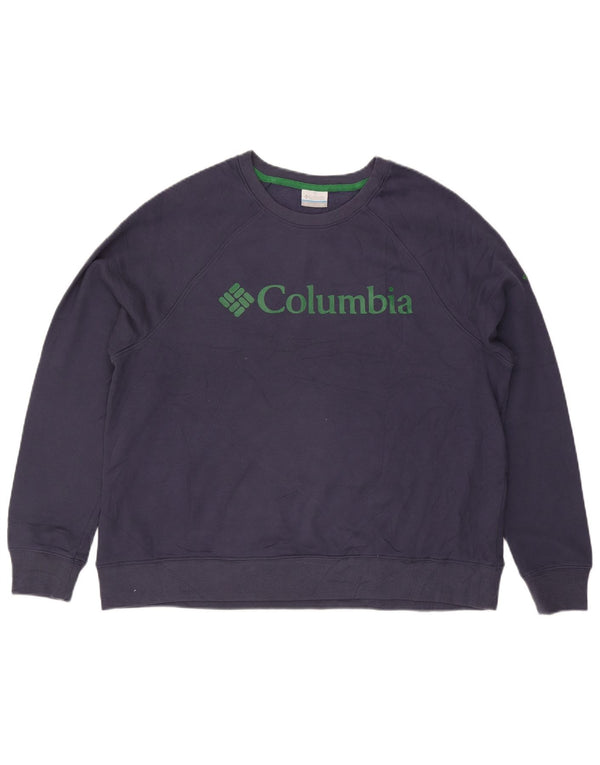 COLUMBIA Sudadera con gráfico de ajuste holgado para mujer UK 20 2XL Azul marino