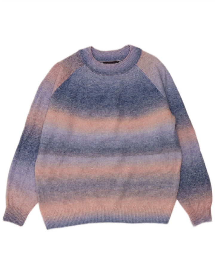 Marks & Spencer - Jersey de cuello redondo para mujer, talla 40, color azul medio a rayas