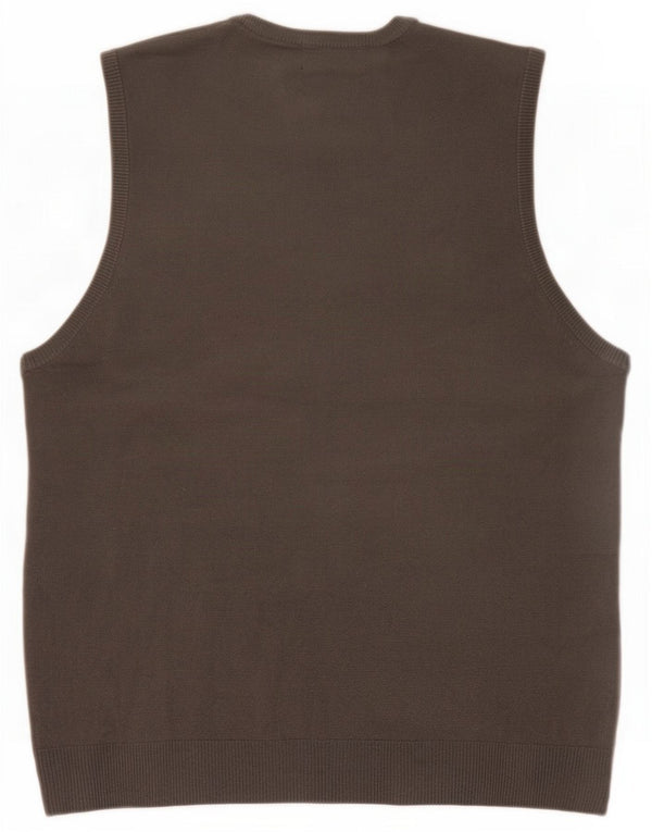 Marks & Spencer Mens Blue Harbour Vest Tank Top Medium Grey Acrylic