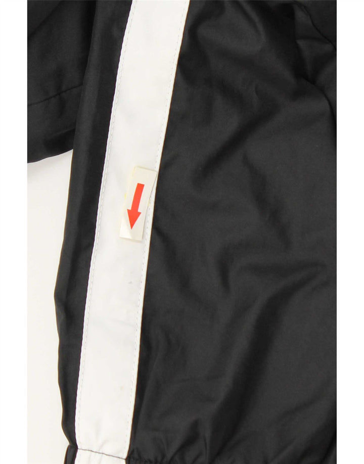 Nike Chaqueta impermeable para hombre UK 38 Mediano Negro Poliéster