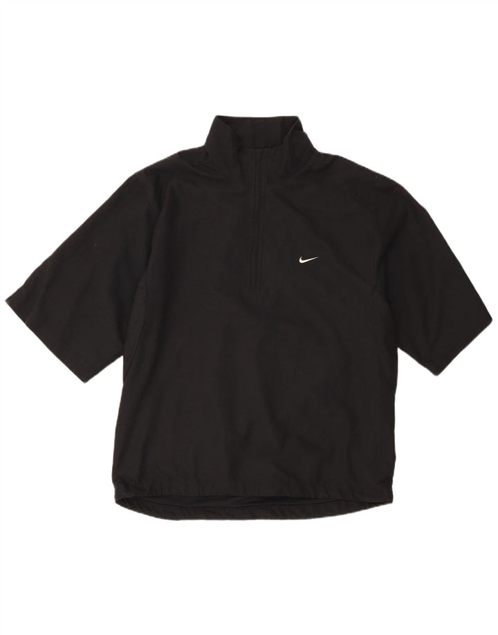 Nike - Chaqueta de chándal de manga corta para hombre, talla M, color negro