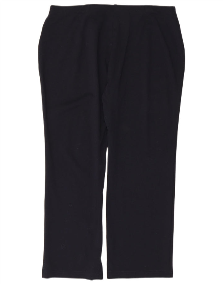 Marks & Spencer Pantalones de chándal para mujer UK 46 Large Viscosa azul marino