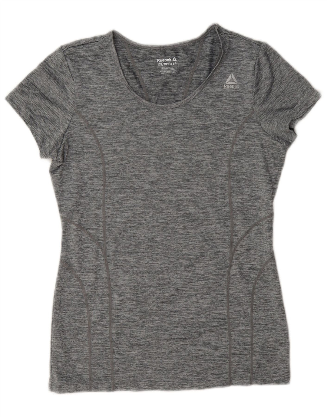 Reebok Camiseta Mujer Top UK 6 XS Gris Poliéster