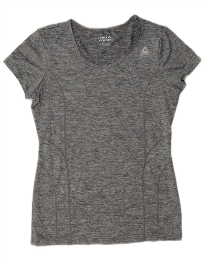 Reebok Camiseta Mujer Top UK 6 XS Gris Poliéster