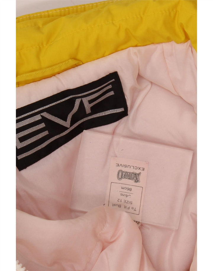 Rodeo Chaqueta acolchada de gran tamaño para mujer US 12 Grande Rosa Colorblock Poliéster