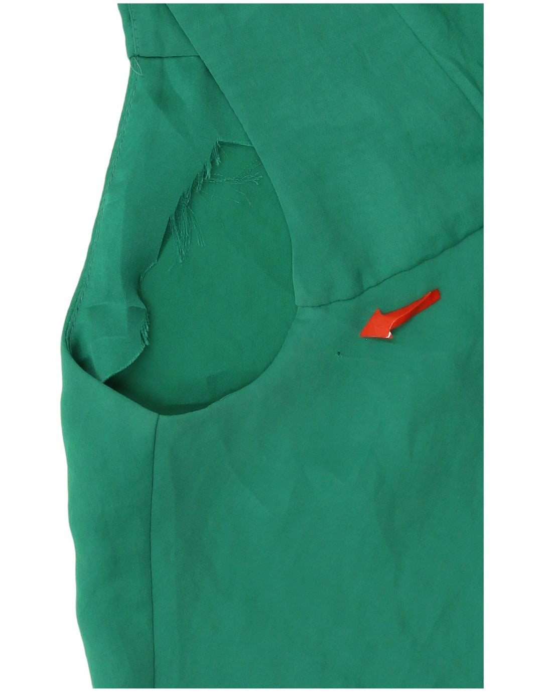 Zara Mujer Vestido Recto Sin Mangas UK 44 Verde Medio