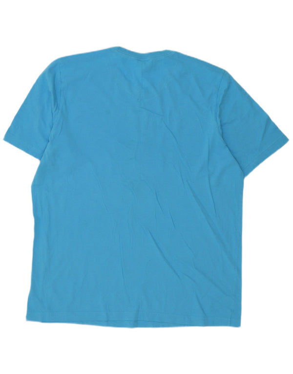 Adidas Hombre Camiseta Gráfica Top XL Algodón Azul