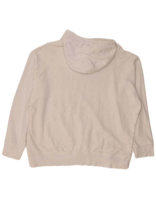 Adidas Sudadera con capucha gráfica para mujer UK 28/30 3XL Algodón blanco