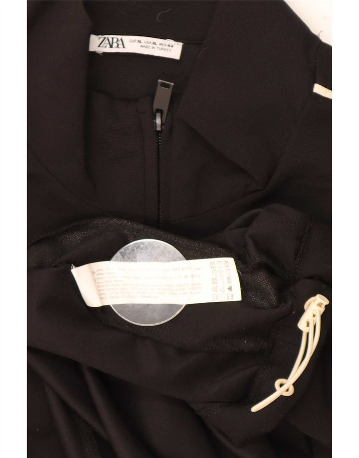 Zara Hombre Chándal Top Chaqueta XL Negro Poliéster
