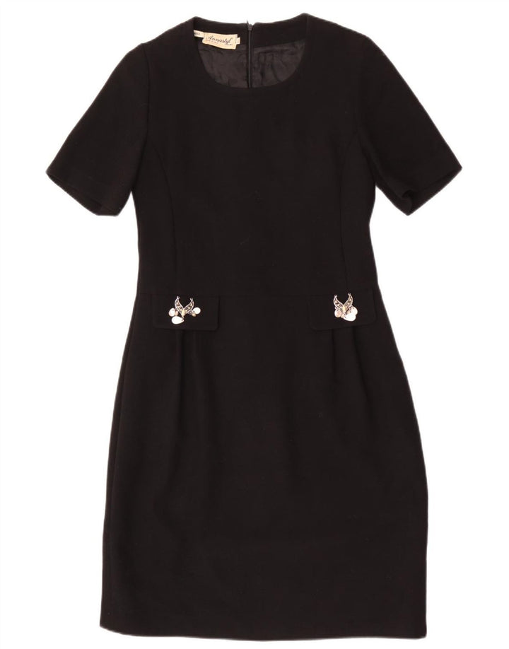 Vestido vintage para mujer IT 48 XL Negro