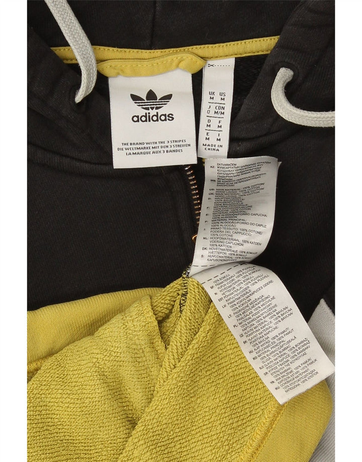 Adidas Hombre Sudadera Con Capucha Y Cremallera Gráfica Mediana Multicolor Colorblock