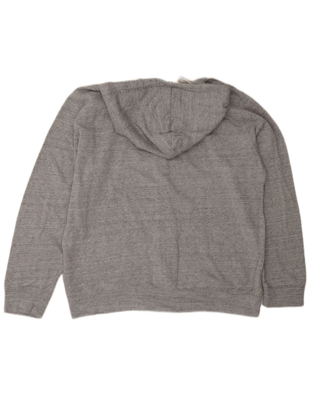 Celio Suéter con capucha y cremallera para hombre 2XL Algodón moteado gris