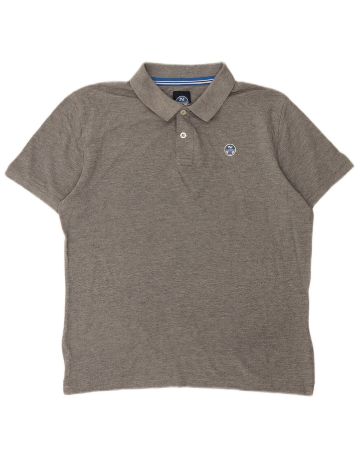 Polo North Sails Hombre Algodón Gris Medio