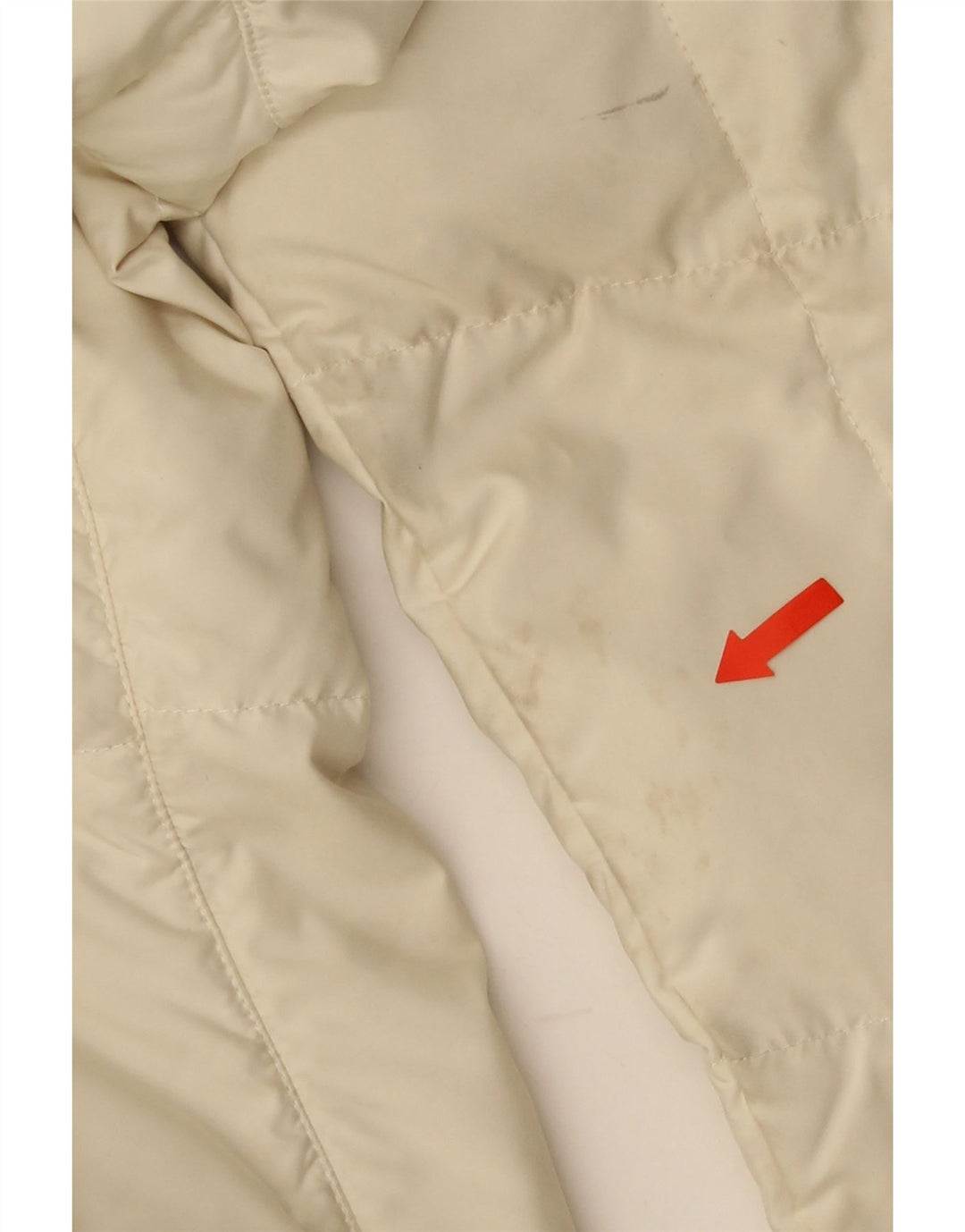 The North Face Abrigo acolchado para mujer UK 46 Large Beige Nylon