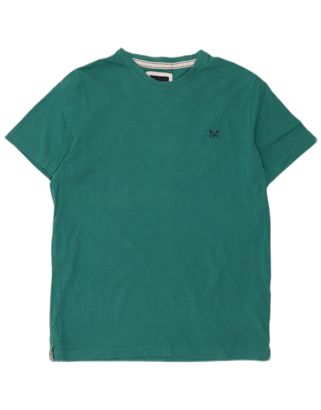 Crew Clothing Camiseta para hombre Top Algodón verde medio