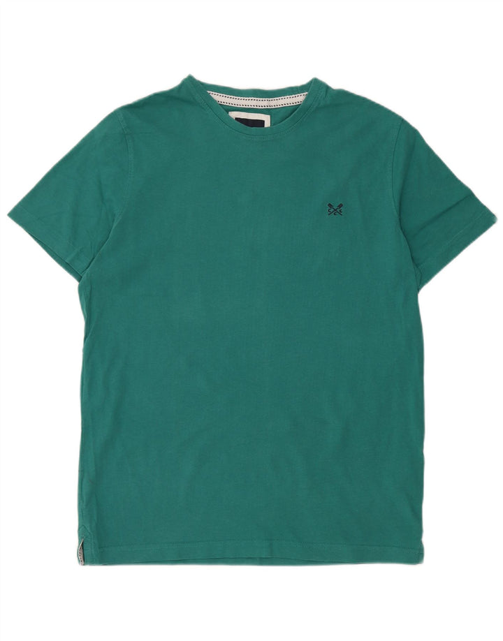 Crew Clothing Camiseta para hombre Top Algodón verde medio