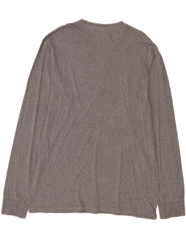 RUSSELL ATHLETIC Top gráfico de ajuste a medida para hombre, manga larga, 3XL, algodón gris