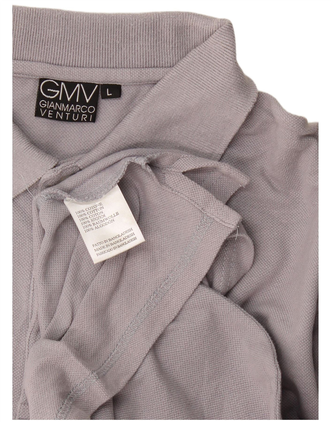 Gianmarco Venturi Polo para hombre grande gris
