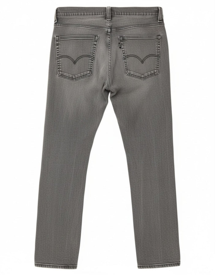 Levi's Hombre 511 Slim Jeans W32 L32 Algodón Gris