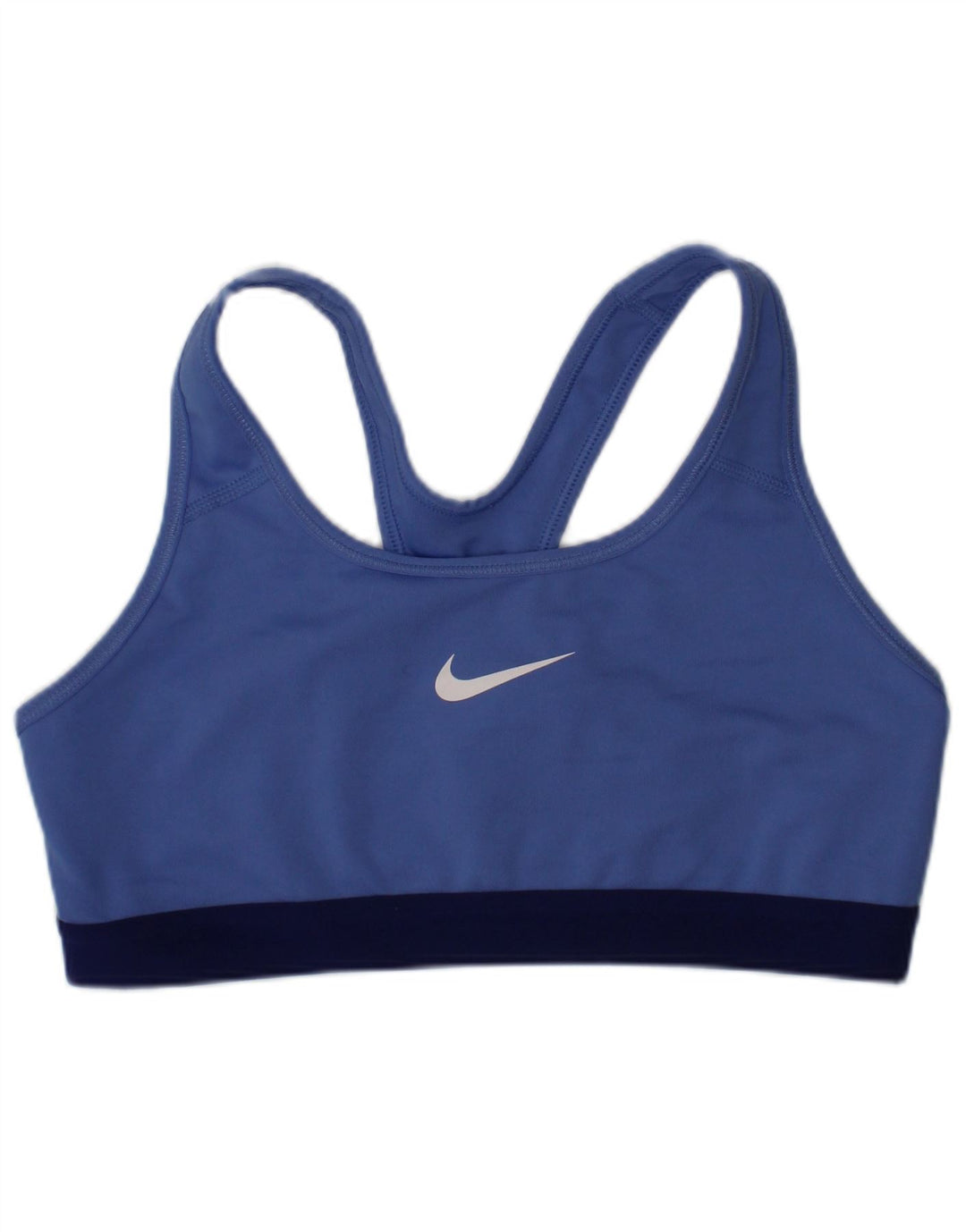 Nike Dri Fit Graphic Sport Bra Top deportivo de poliéster azul medio para mujer