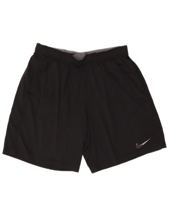 Nike Dri Fit - Pantalones cortos deportivos para hombre (poliéster), color negro