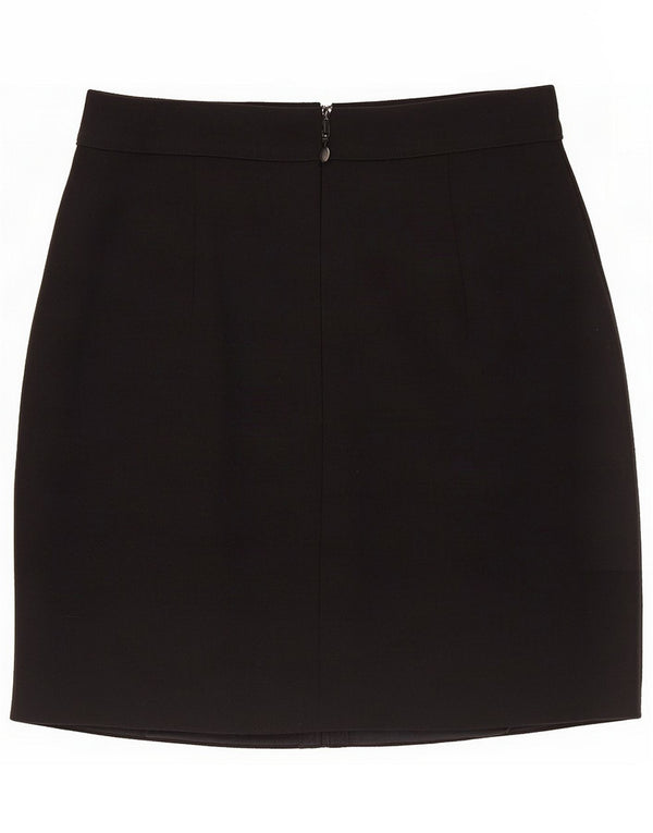 Minifalda vintage de cintura alta para mujer IT 44 Medium W26 Black