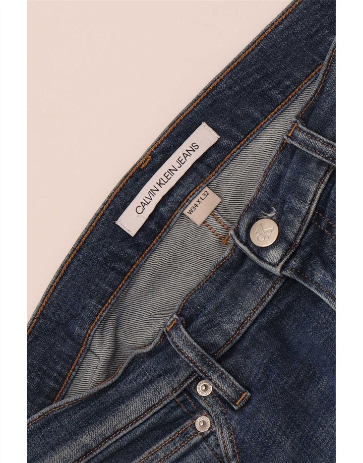 Vaqueros rectos Calvin Klein para hombre W34 L32 azul
