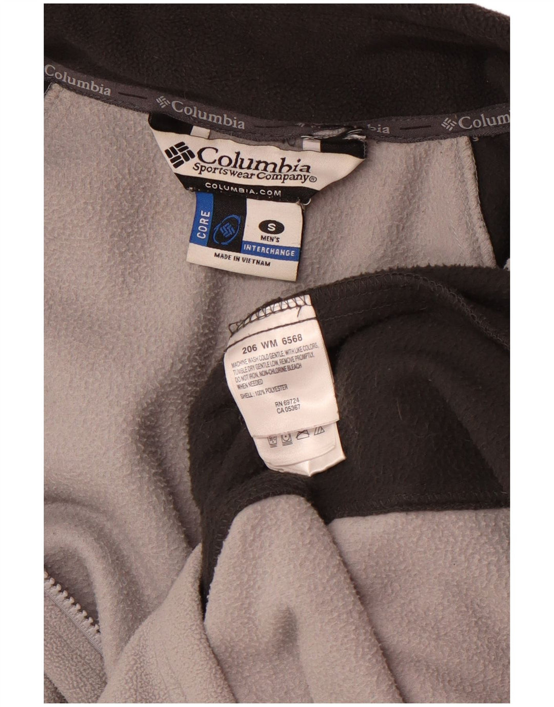 Columbia Chaqueta polar Interchange para hombre UK 36 Small Gris Poliéster