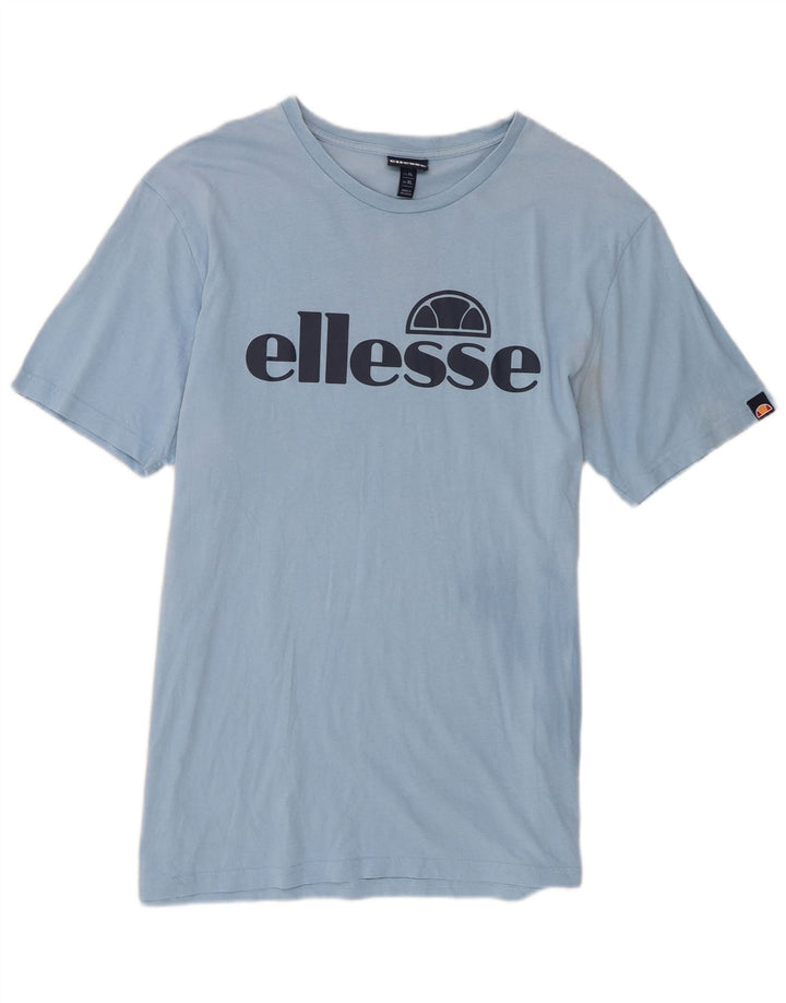 Ellesse Hombre Camiseta Gráfica Top XL Algodón Azul