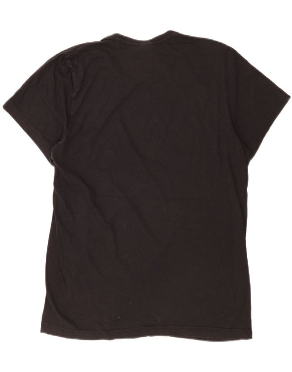 Adidas - Camiseta gráfica para hombre, talla mediana, algodón negro