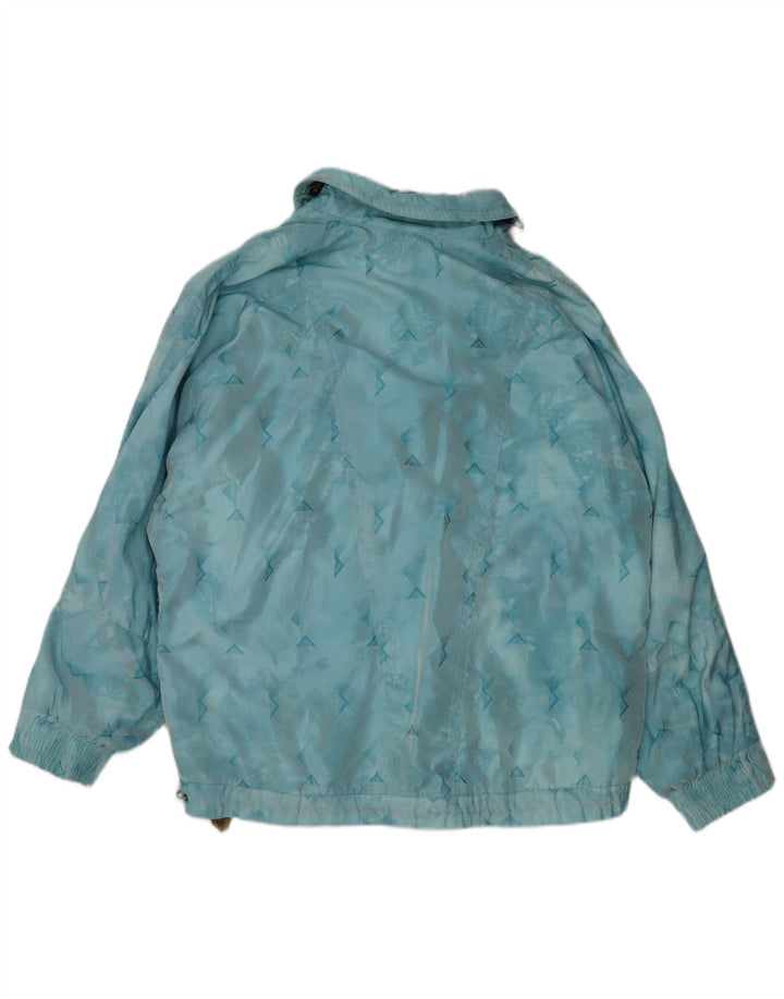 Emmegi Chaqueta de esquí tipo pulóver para hombre UK 38 Poliamida geométrica azul medio