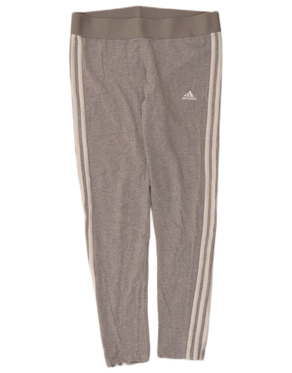 Adidas Leggings cortos para mujer UK 16/18 Grande Gris Algodón