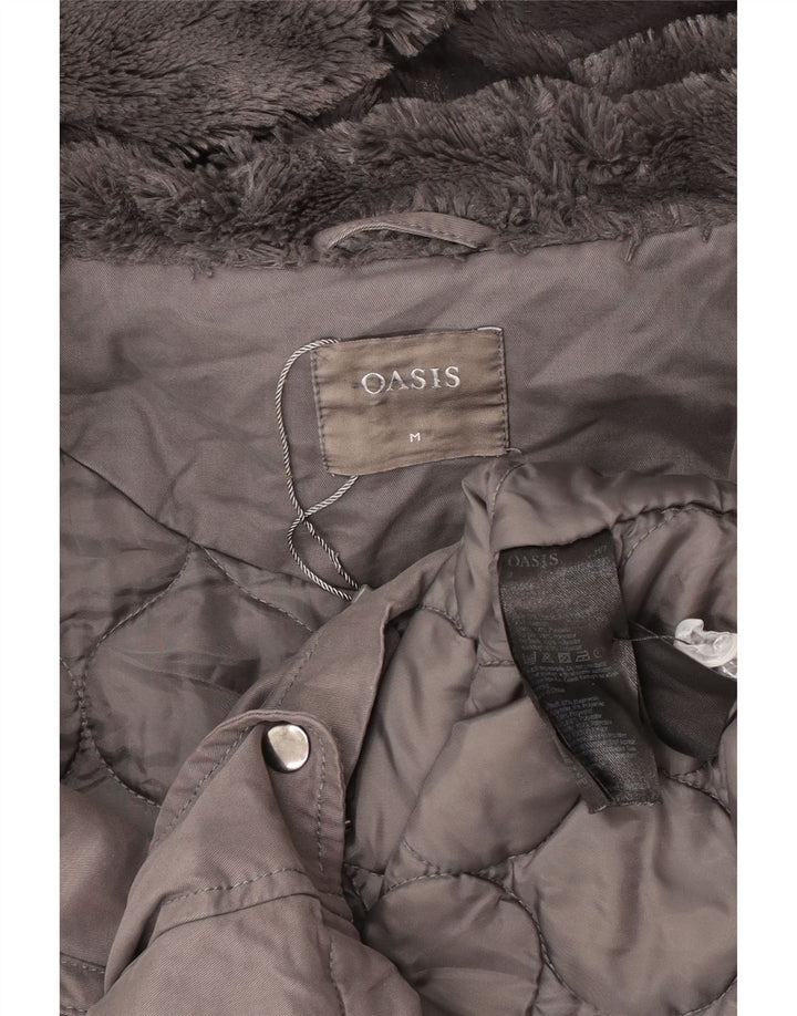 Parka con capucha Oasis para mujer UK 44 Poliéster gris medio