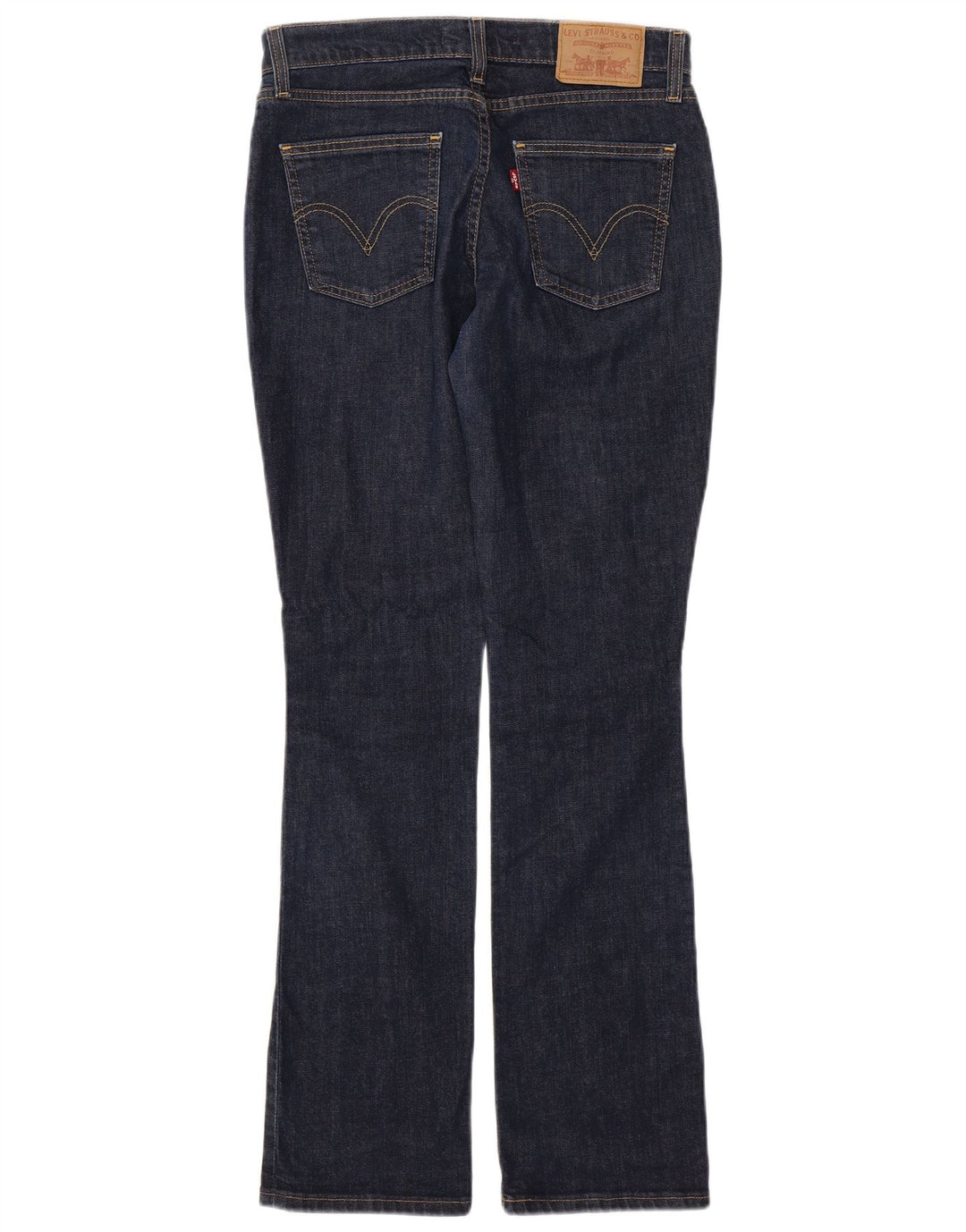 LEVI'S Vaqueros Rectos Mujer W30 L34 Azul Marino Algodón