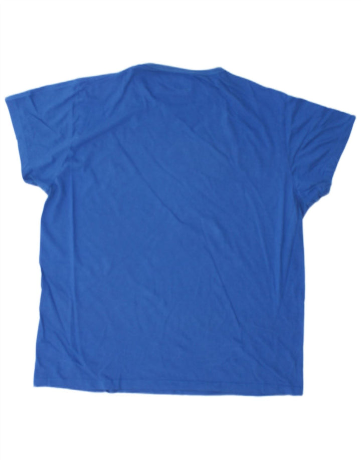 JACK & JONES Hombre Camiseta Gráfica Top XL Azul