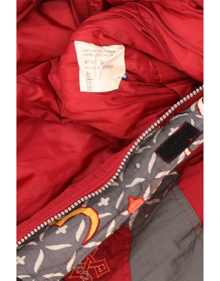 Mono de esquí para mujer X-Cape UK 10 Small Red Geométrico Nylon