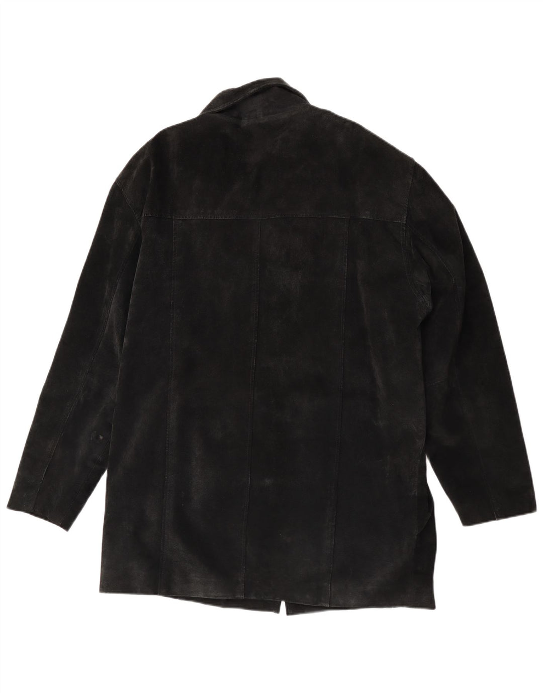 Ben Sherman Abrigo cortavientos de ante para hombre Reino Unido 38 Cuero negro mediano