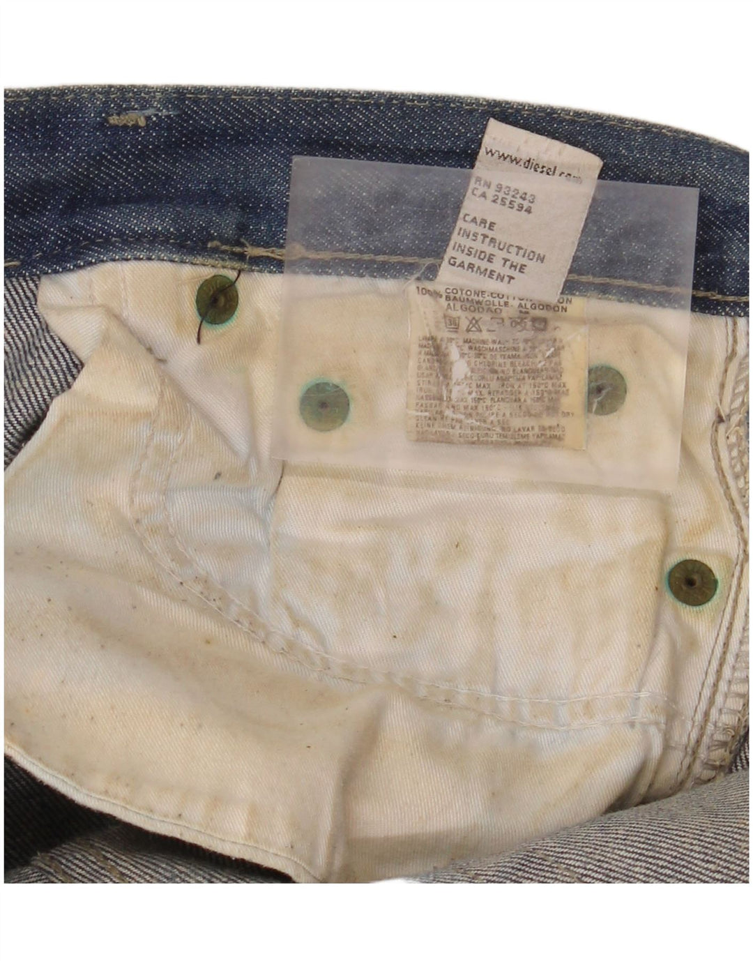 Vaqueros Bootcut Mujer Diesel W32 L32 Algodón Azul