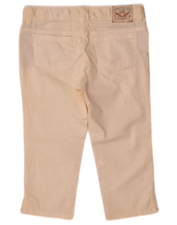Tommy Hilfiger Pantalones Capri para Niñas 13-14 Años W28 L16 Algodón Beige